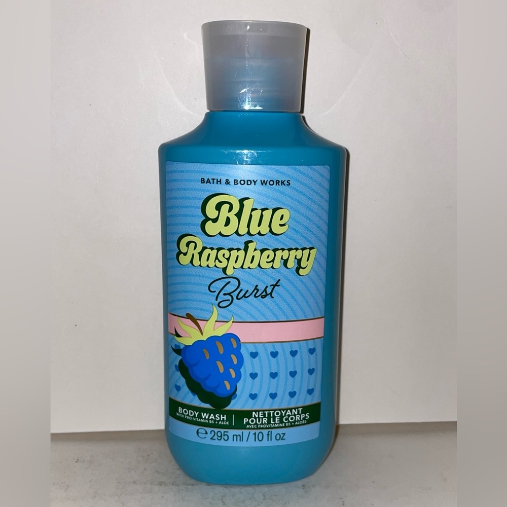 Bath & Body Works Blue Raspberry Burst Body Wash 10oz Discontinued New